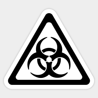 Biohazard Symbol Warning Sign - Triangular Sticker